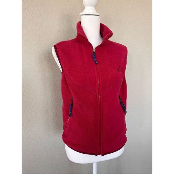 Eastern Mountain Sports Red Fleece Vest - Picture 1 of 6